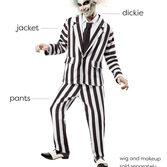 Rubies Adult Beetlejuice Costume Standard/Large - Picture 4 of 4